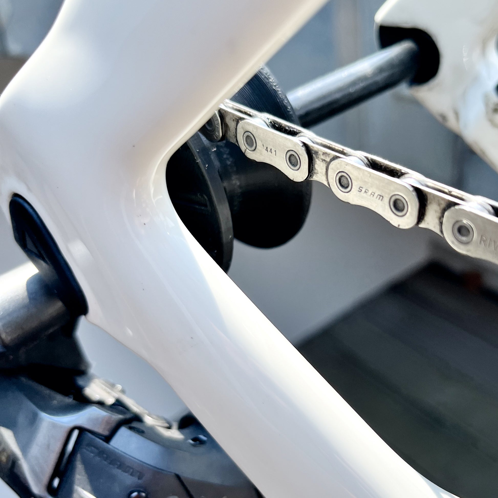 chain catcher rennrad Kettenhalter- The Cleaner (Steckachse) – team Broncos